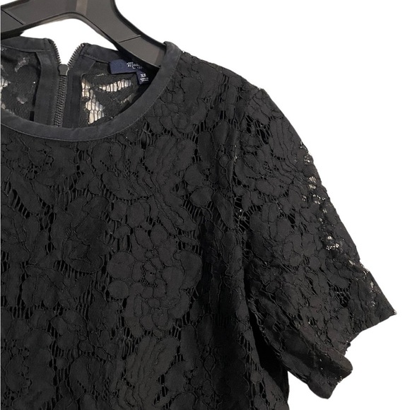 Madewell Black Lace Refined Blouse - Picture 2 of 4